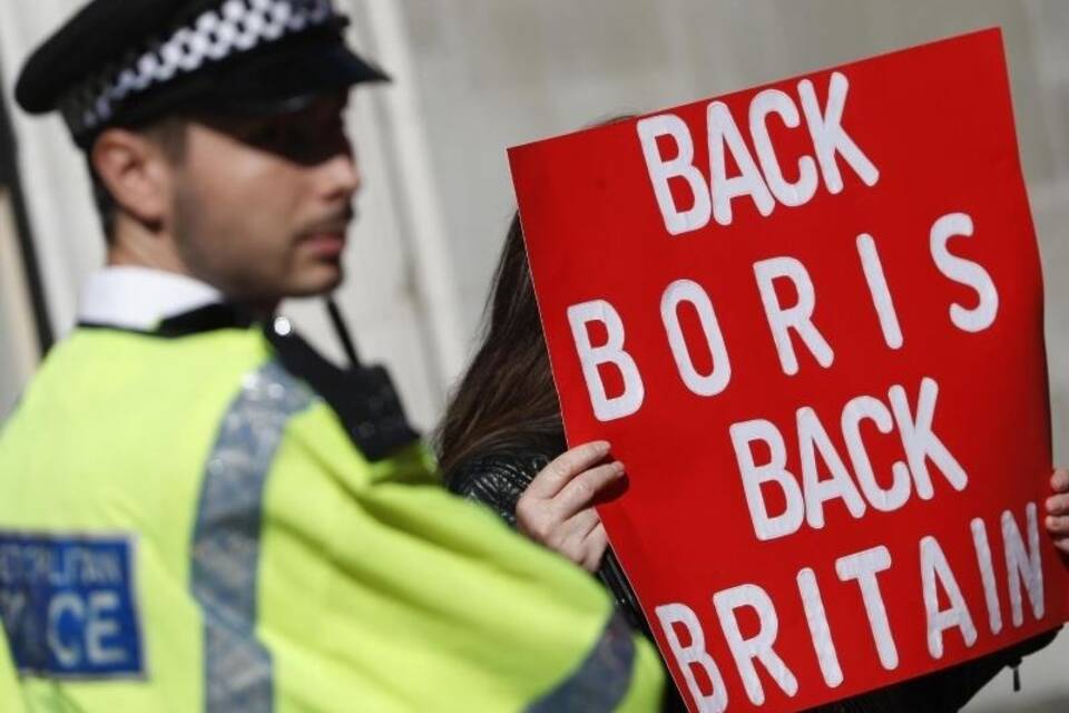Pro-Brexit-Demonstrant Pro-Brexit-Demonstrant