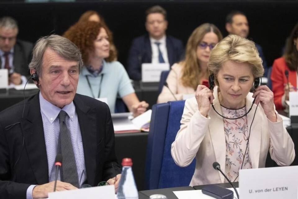 David Sassoli und Ursula von der Leyen David Sassoli und Ursula von der Leyen