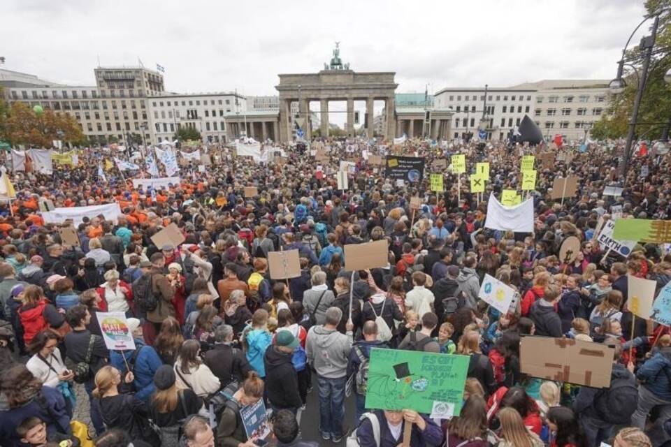 Demonstranten in Berlin