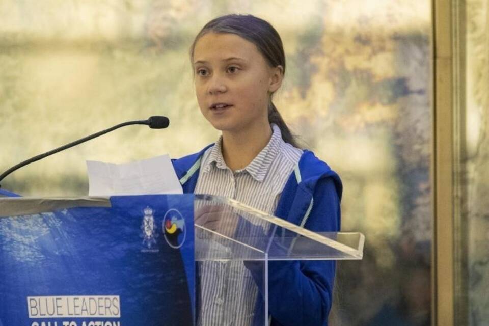 Greta Thunberg spricht in New York Greta Thunberg spricht in New York