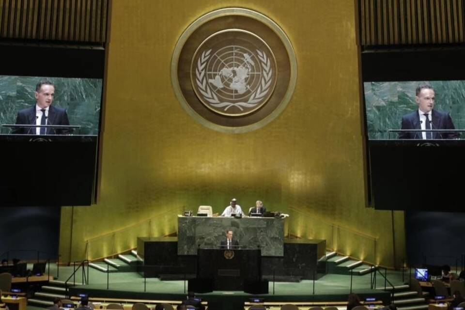 Heiko Maas spricht vor UN-Vollversammlung