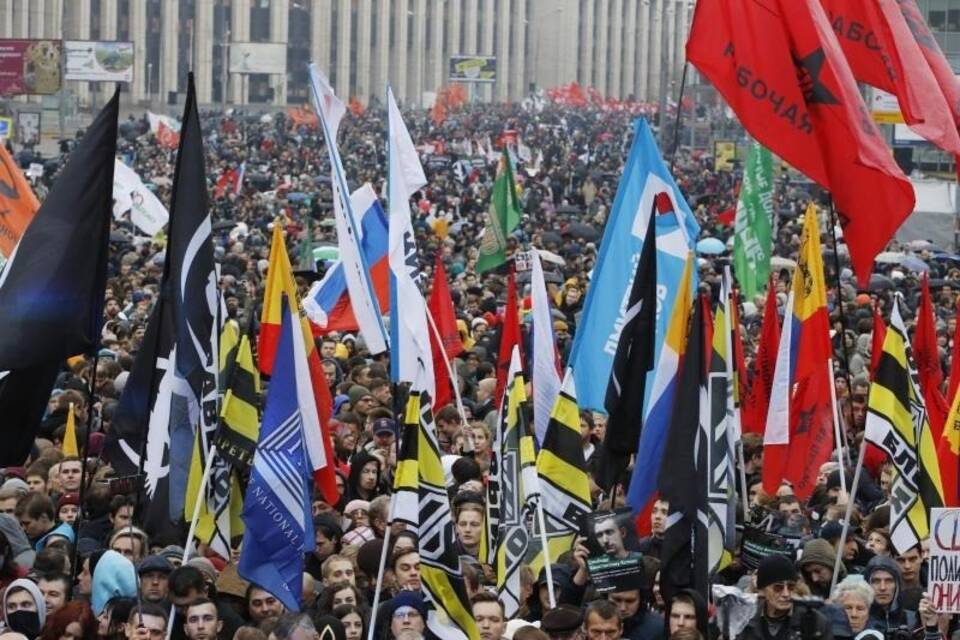Protest in Moskau Protest in Moskau