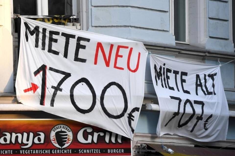 Protest gegen Mietensteigerung in Berlin Protest gegen Mietensteigerung in Berlin