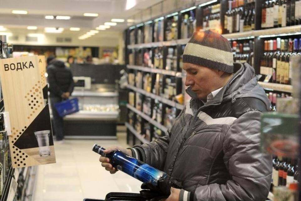 Wodka-Einkauf in Moskau