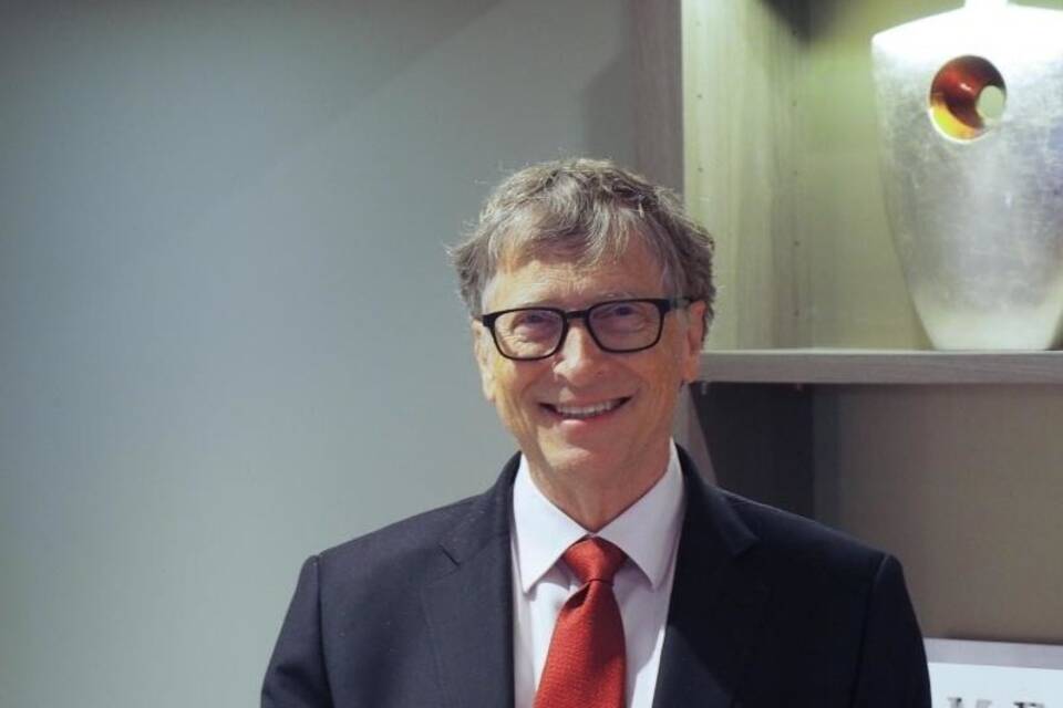 Bill Gates bei der Geberkonferenz des Globalen Fonds