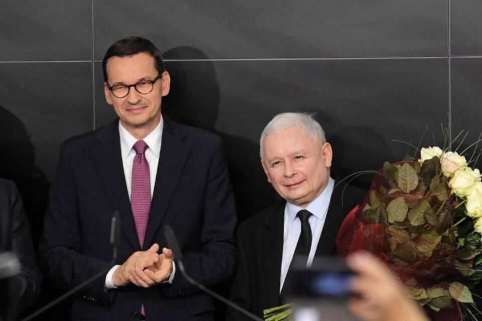 Morawiecki und Kaczynski in Warschau