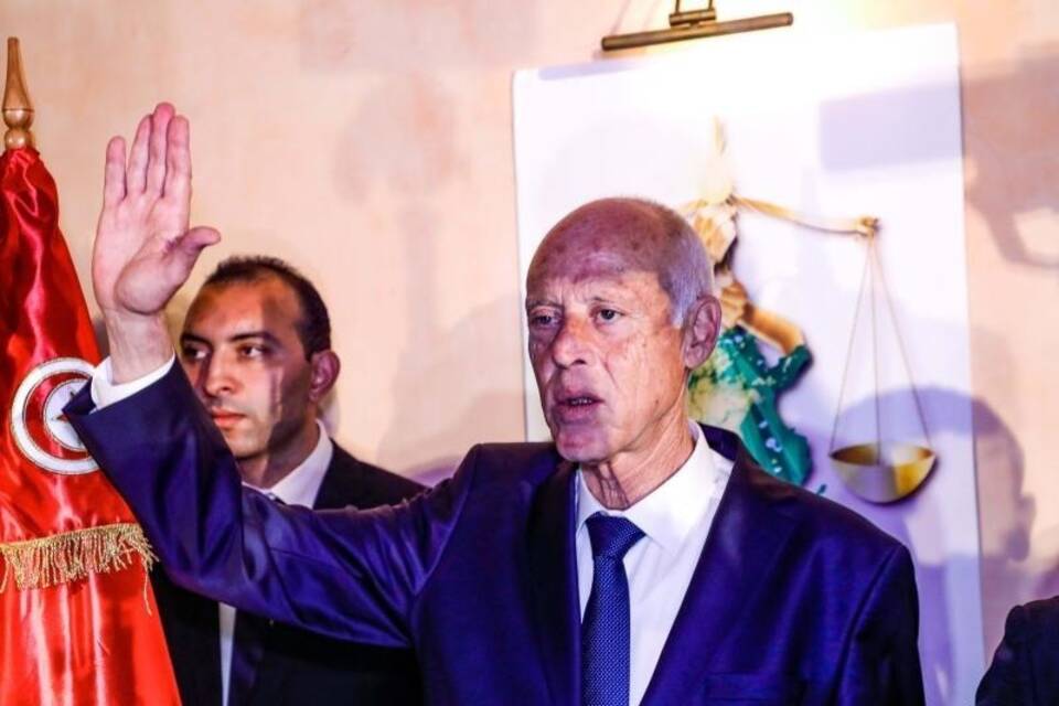 Kais Saied in Tunis Kais Saied in Tunis