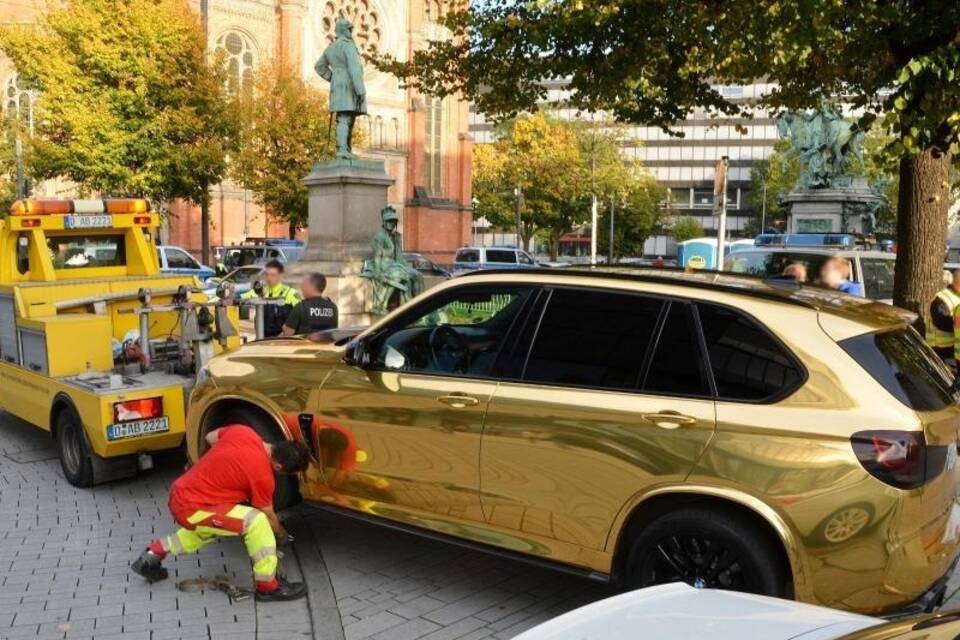 Goldenes Auto Goldenes Auto