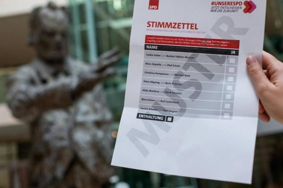 Muster-Stimmzettel Muster-Stimmzettel