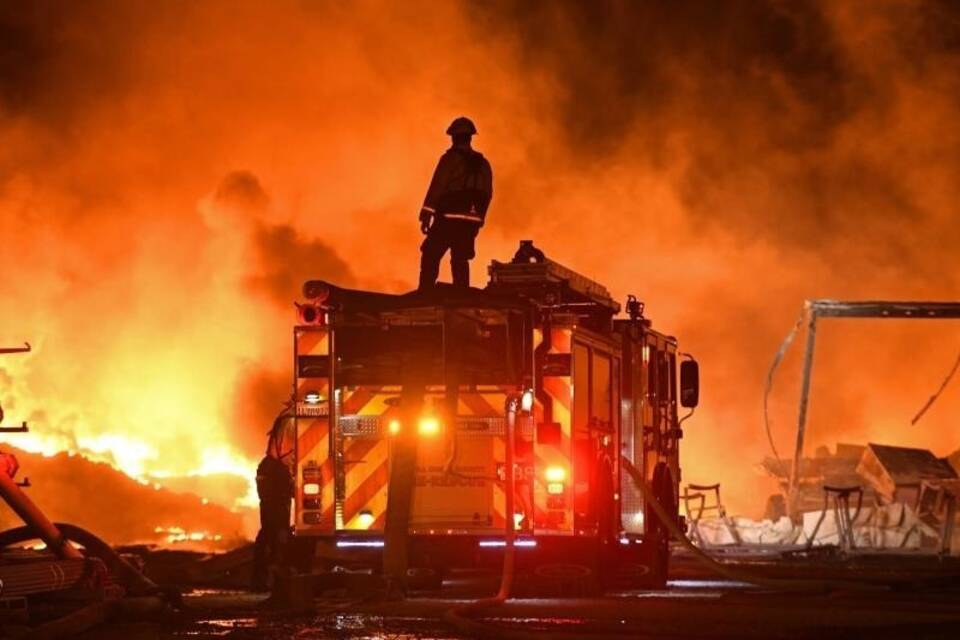 Kampf gegen Flammen