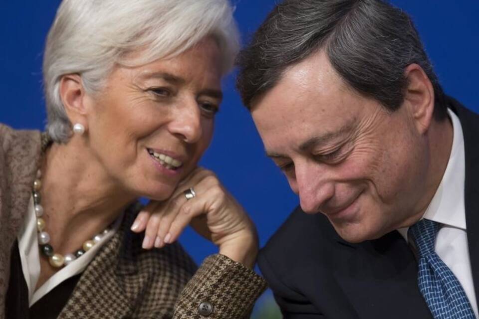 Christine Lagarde und Mario Draghi Christine Lagarde und Mario Draghi