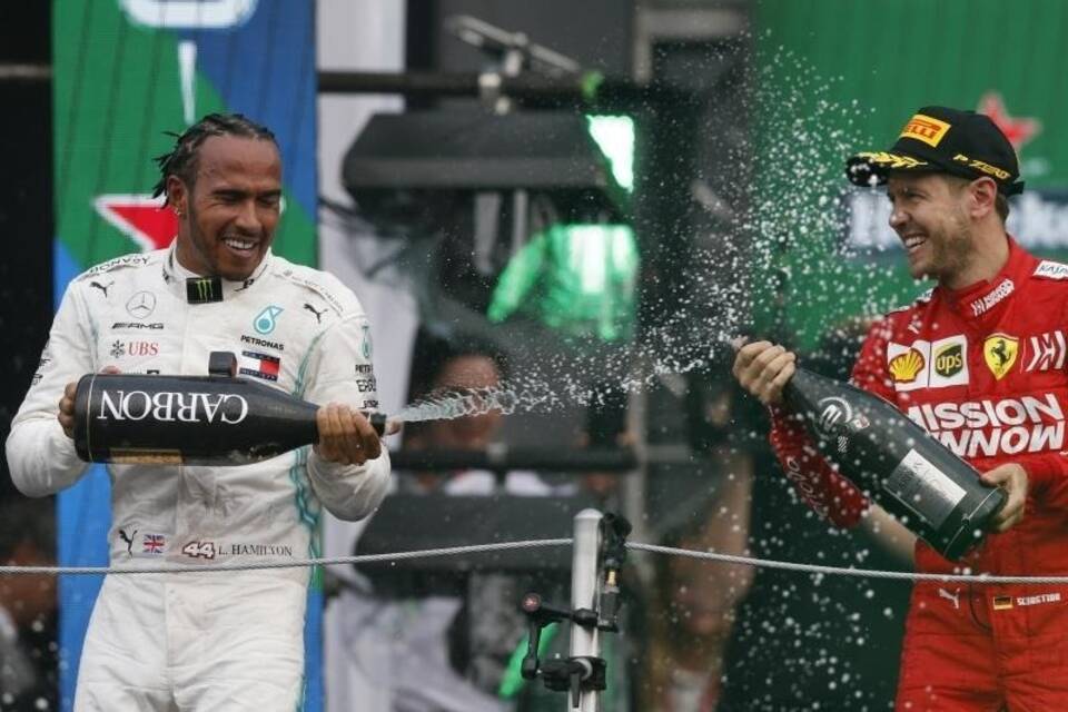 Hamilton und Vettel