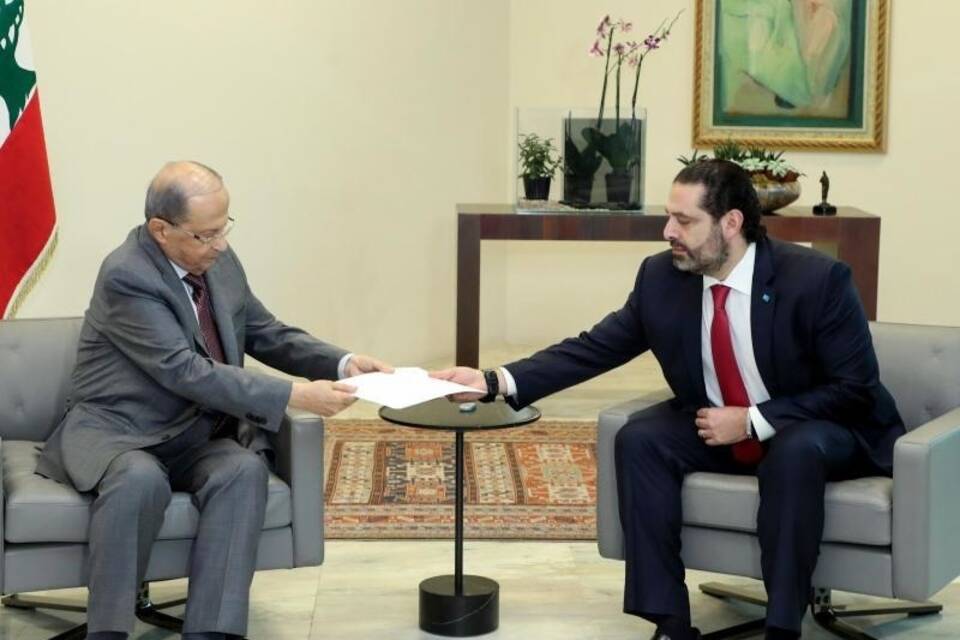 Hariri beim Präsidenten