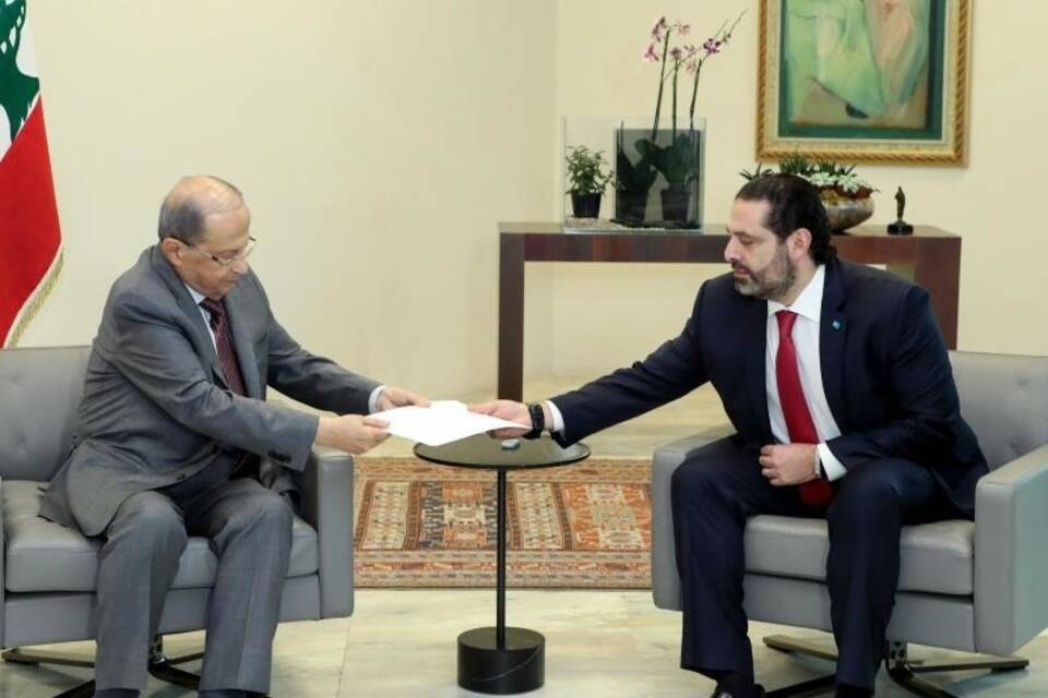 Hariri beim Präsidenten Hariri beim Präsidenten