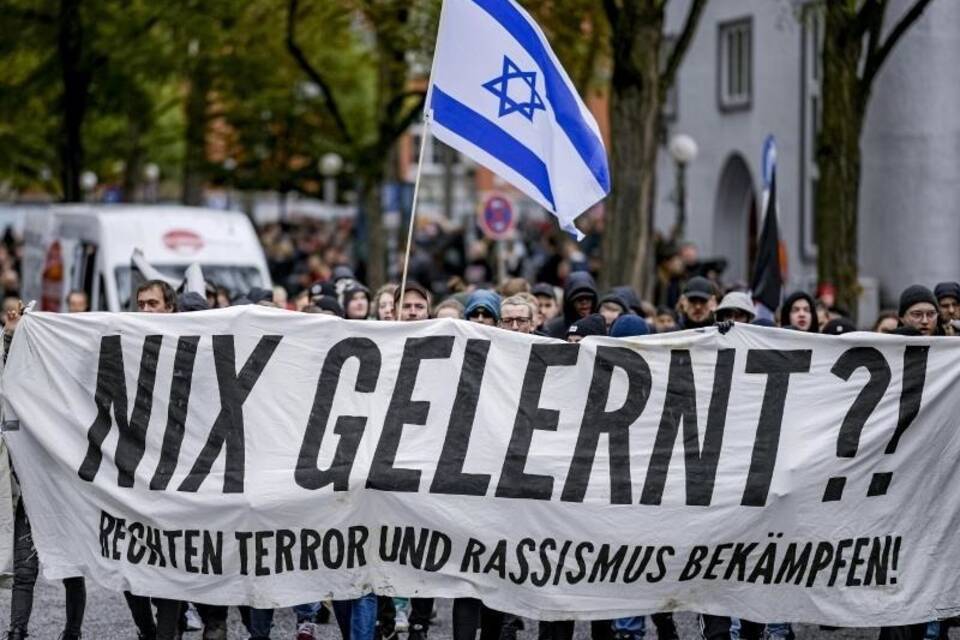 Demonstration gegen Rechtsextremismus in Hamburg