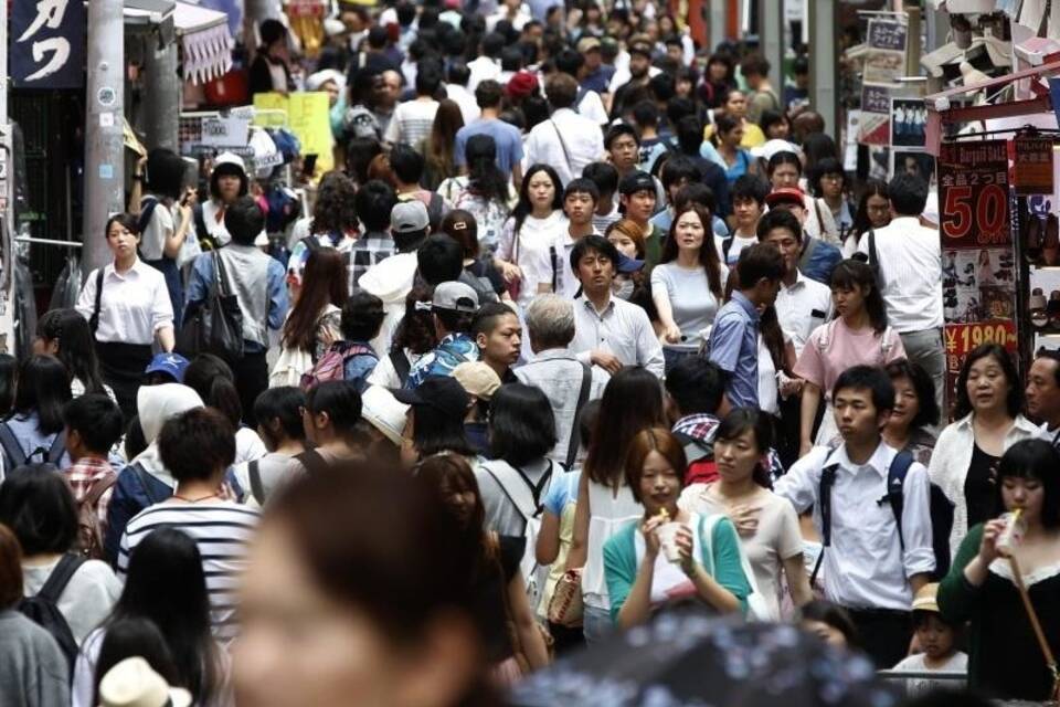 Menschenmenge in Tokio