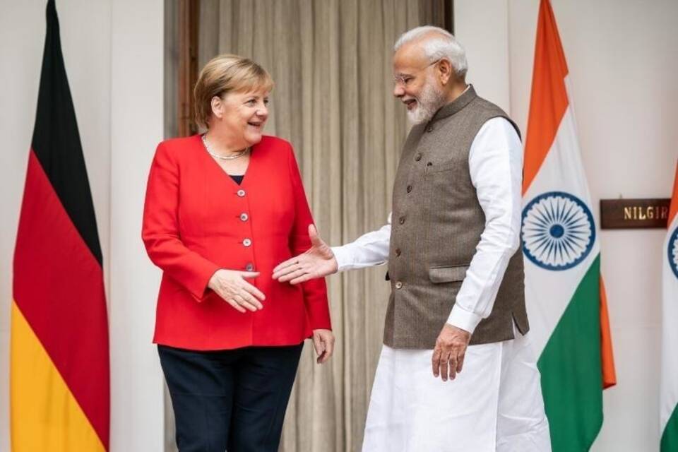 Kanzlerin Merkel in Indien