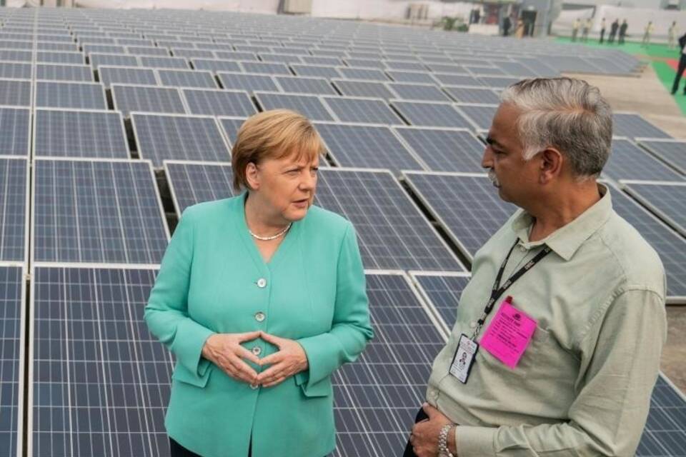 Merkel in Indien Merkel in Indien