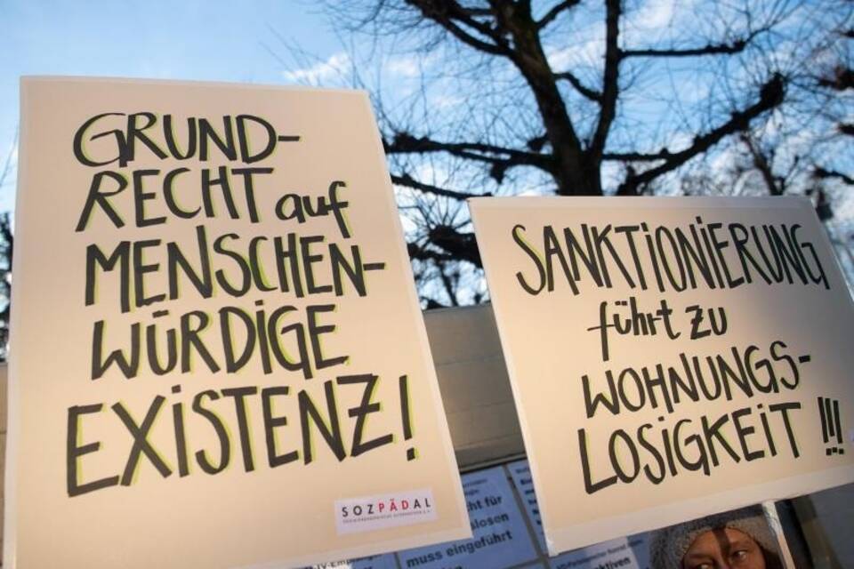 Demo gegen Hartz IV