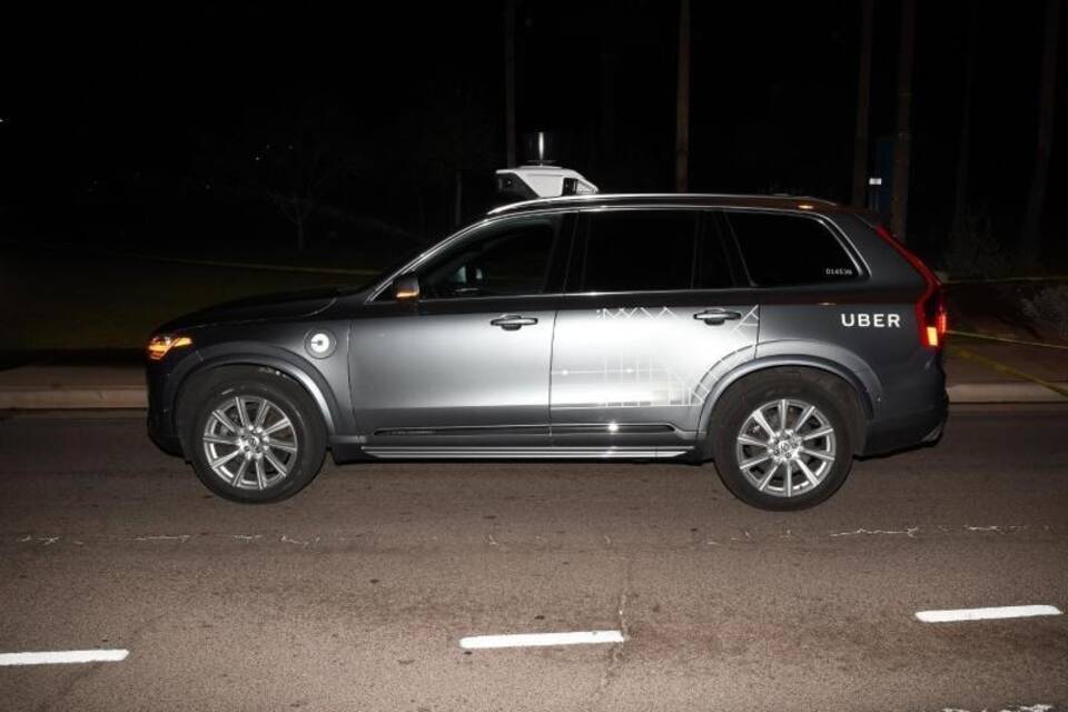 Roboter-Testwagen von Uber