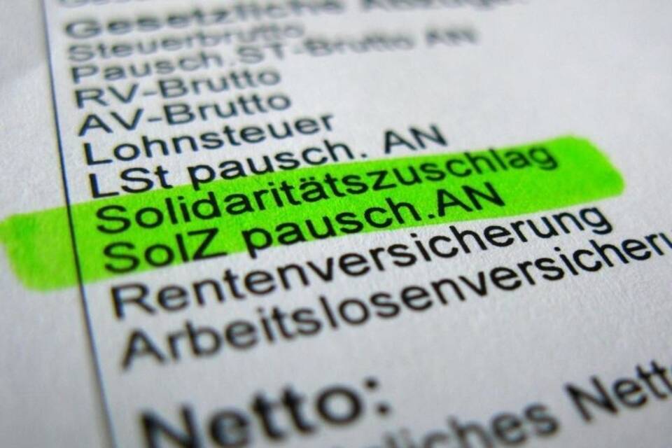 Solidaritätszuschlag Solidaritätszuschlag