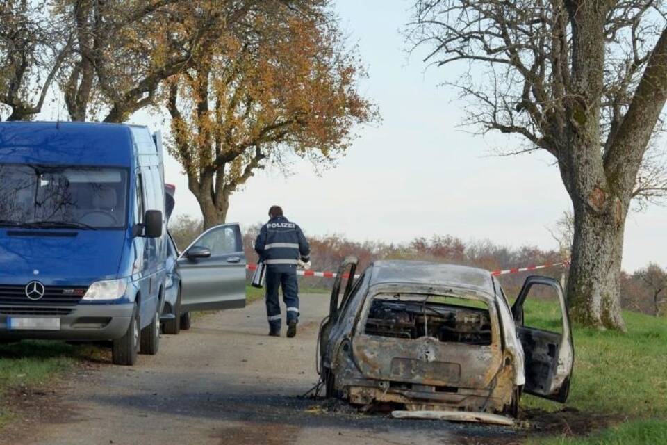 Ausgebranntes Auto