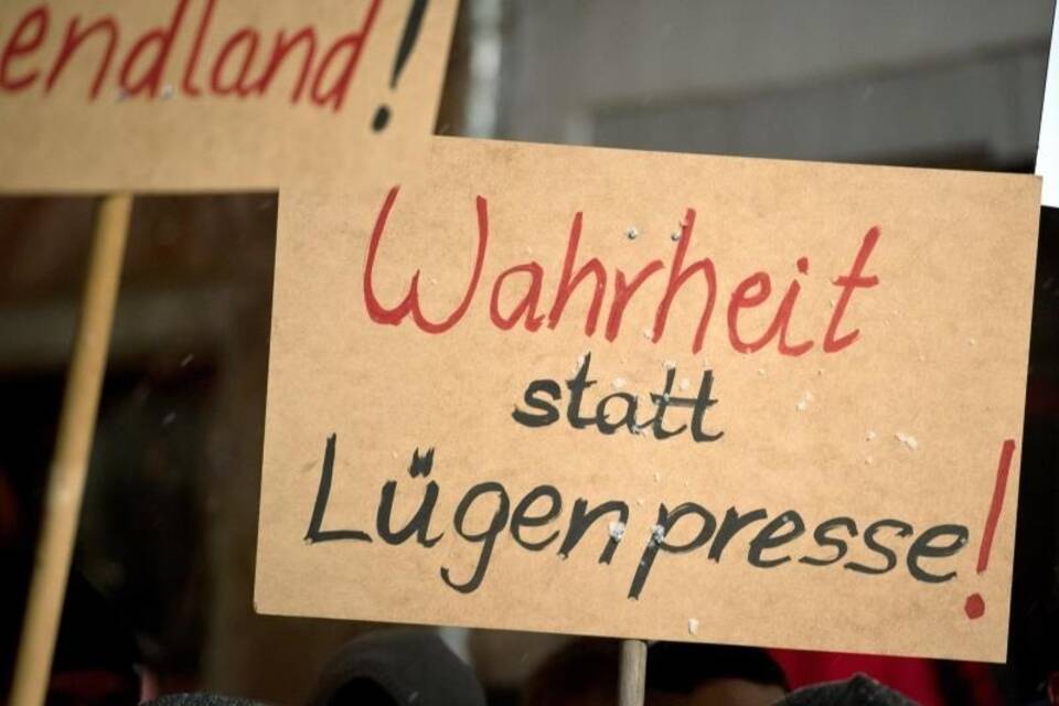 Pegida-Anhänger Pegida-Anhänger