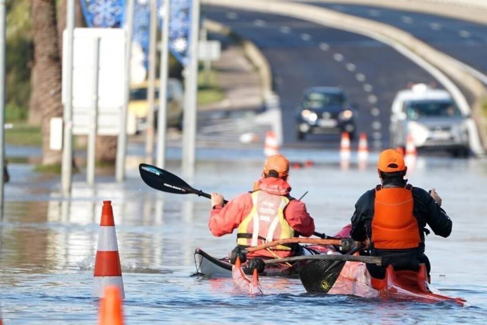 Unwetter in Frankreich