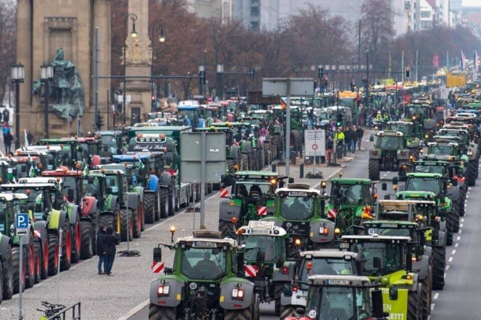 Bauernprotest in Berlin