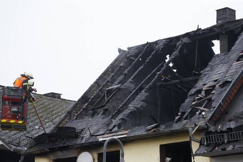 Wohnhausbrand in Mengerskirchen Wohnhausbrand in Mengerskirchen