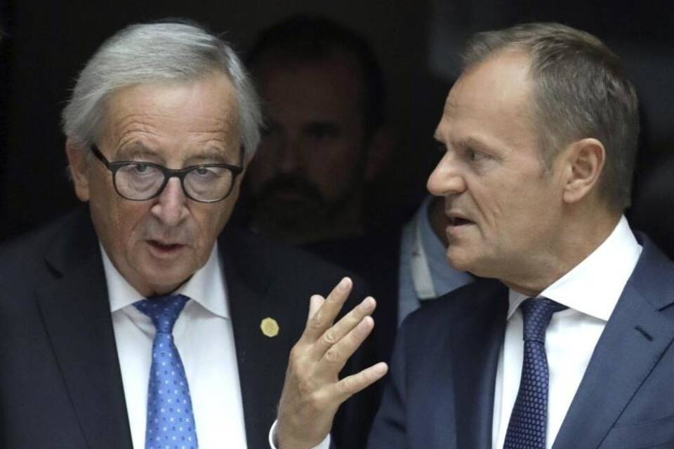 Jean-Claude Juncker und Donald Tusk Jean-Claude Juncker und Donald Tusk