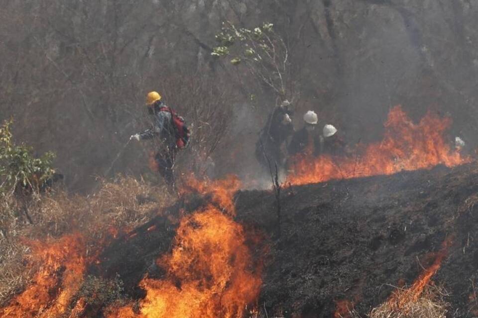 Waldbrände im Osten von Bolivien