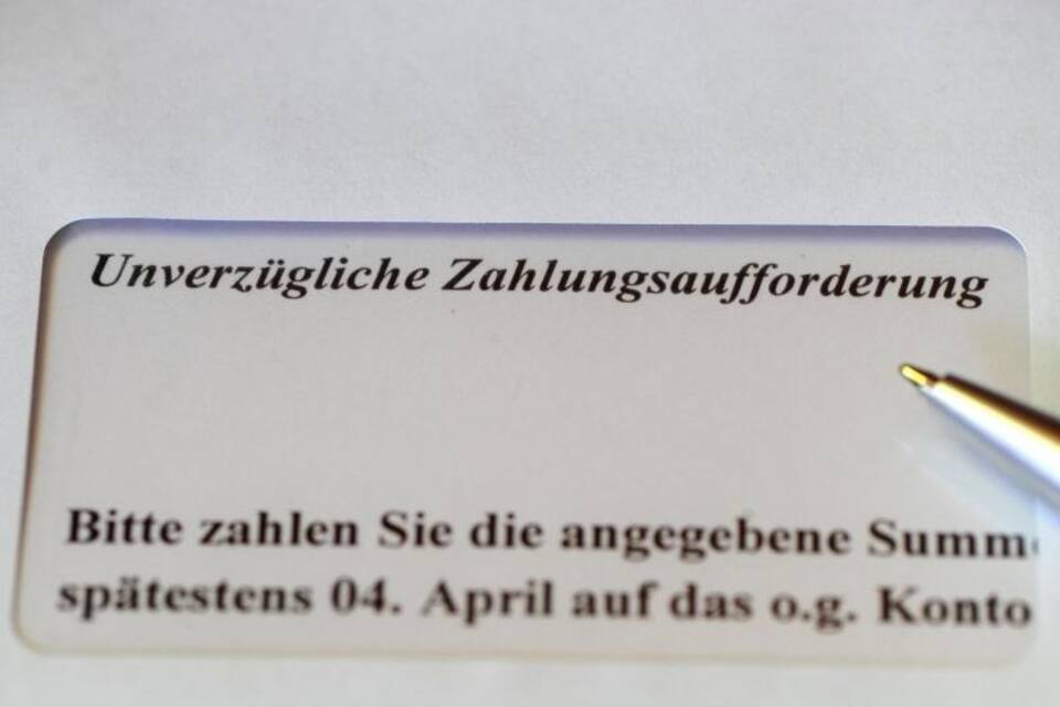 Zahlungsaufforderung Zahlungsaufforderung