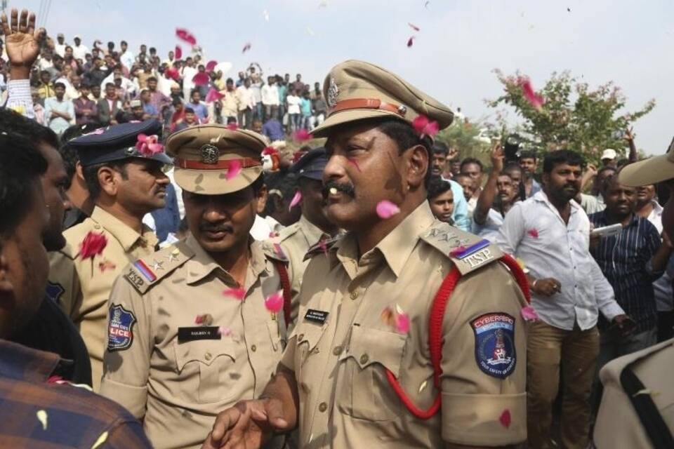 Indische Polizisten Indische Polizisten