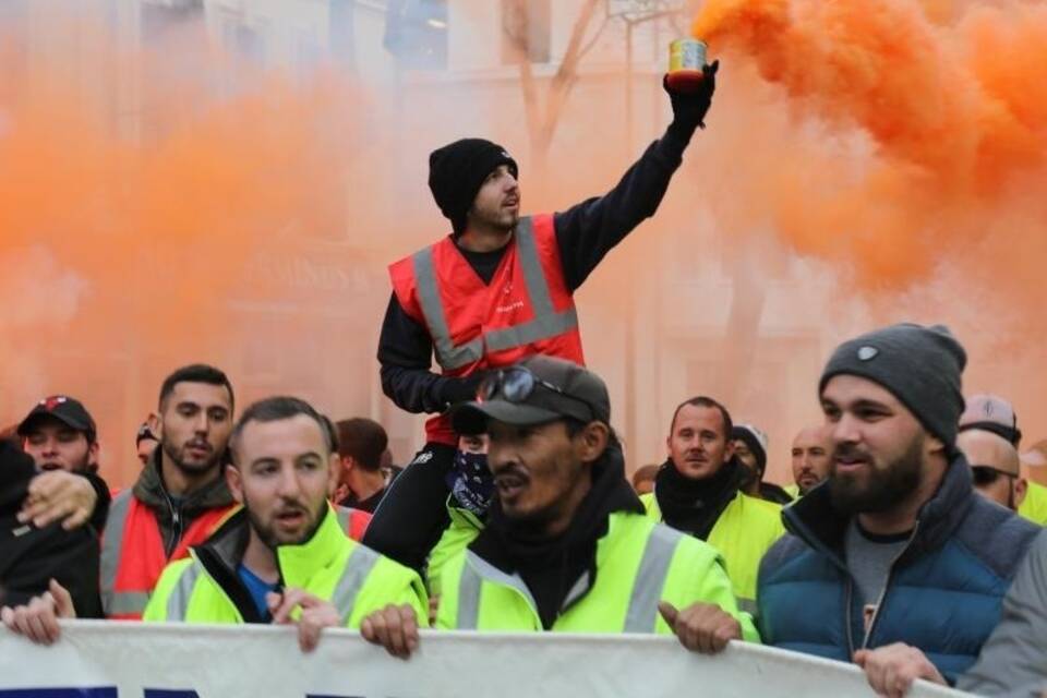 Protest in Marseille Protest in Marseille