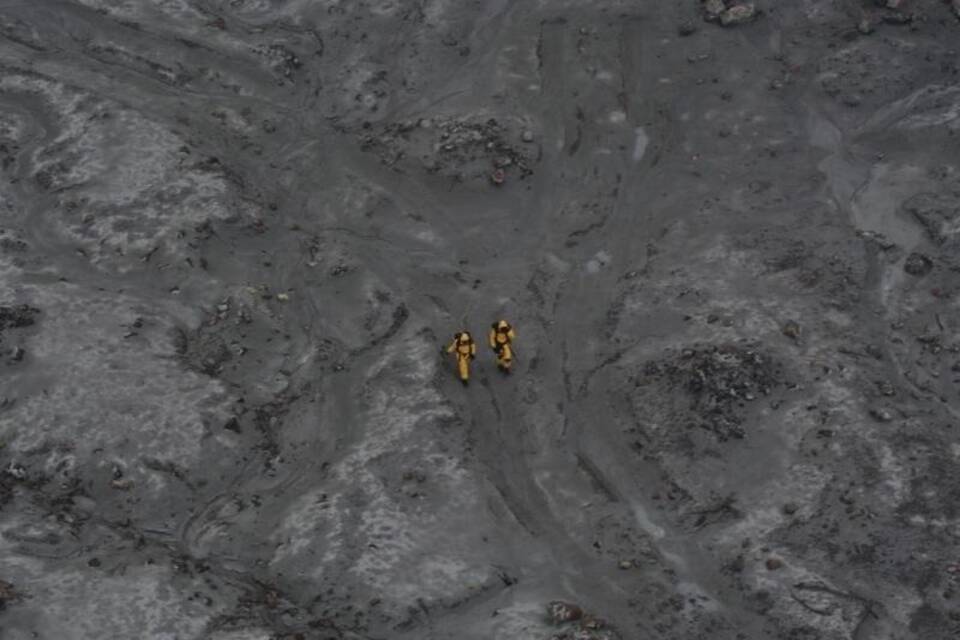 Rettungskräfte im Einsatz