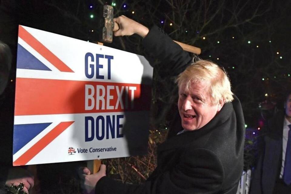 Boris Johnson im Wahlkampf Boris Johnson im Wahlkampf
