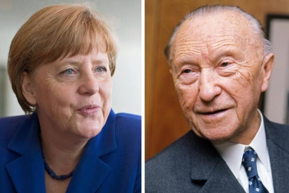Merkel zieht mit Adenauer gleich Merkel zieht mit Adenauer gleich