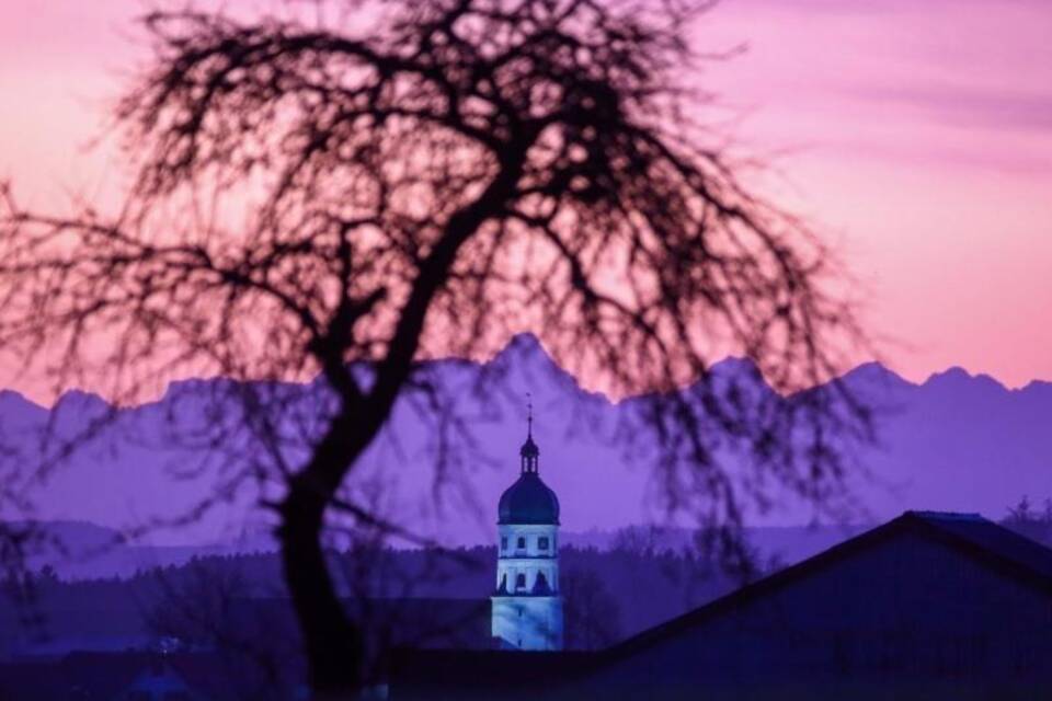 Morgenrot an Heiligabend Morgenrot an Heiligabend