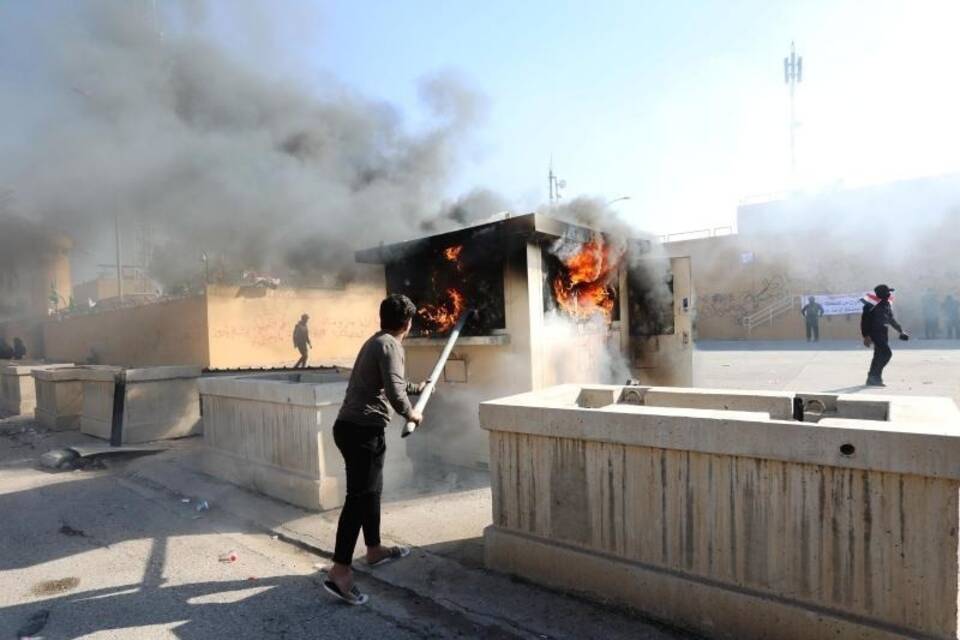 Demonstrant in Bagdad