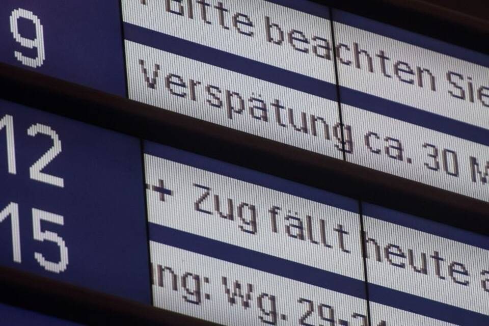 Verspätungen der Bahn