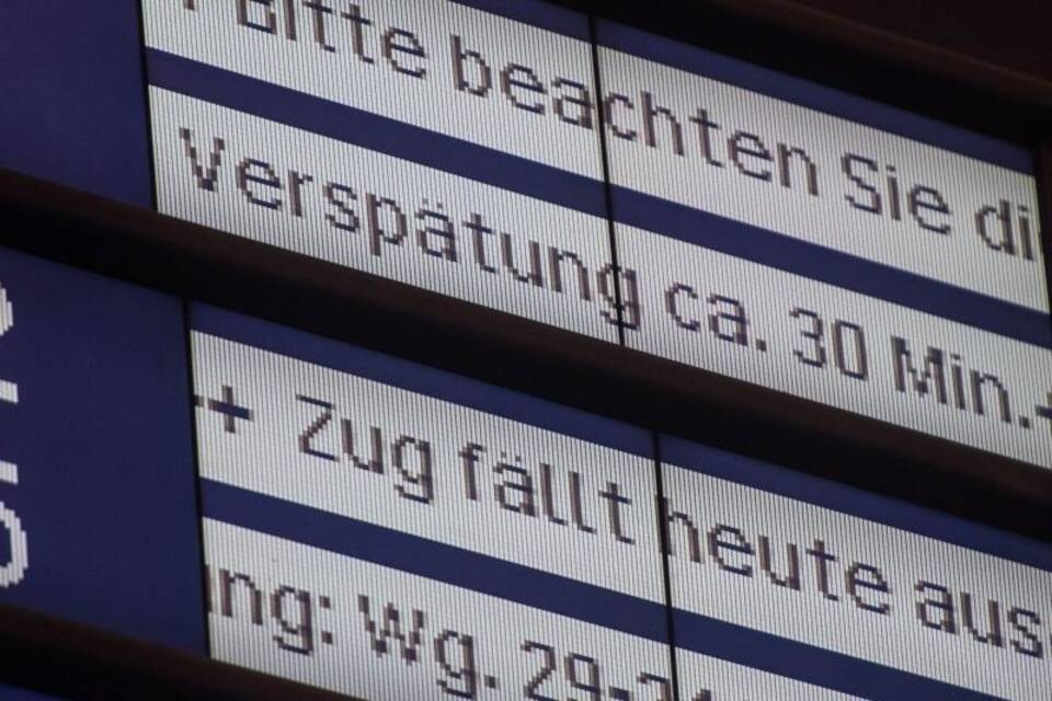 Verspätungen der Bahn