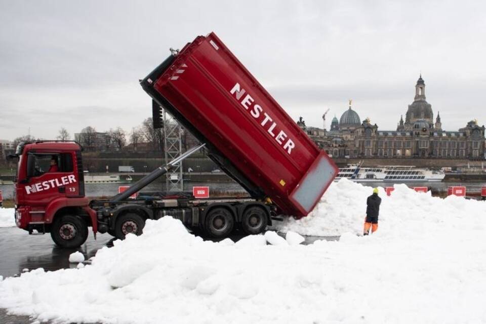 Schnee-Transport