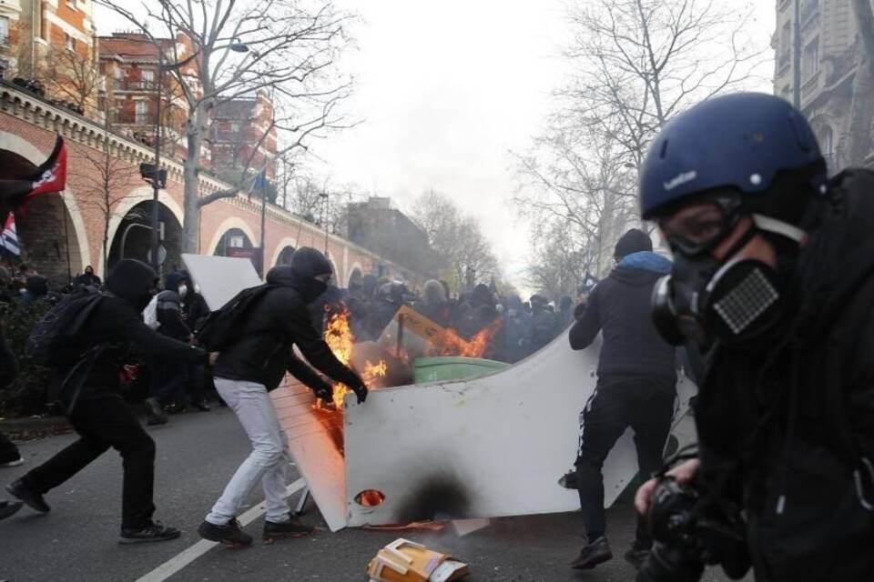 Proteste in Paris Proteste in Paris