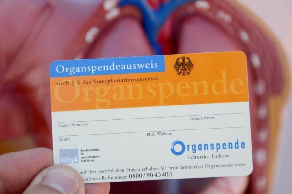 Organspendeausweis Organspendeausweis