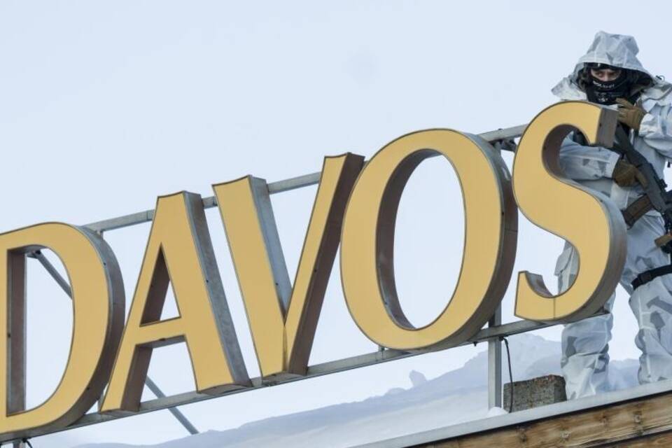 Polizist in Davos Polizist in Davos