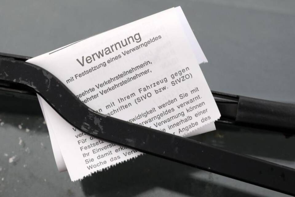 Strafzettel für Falschparker