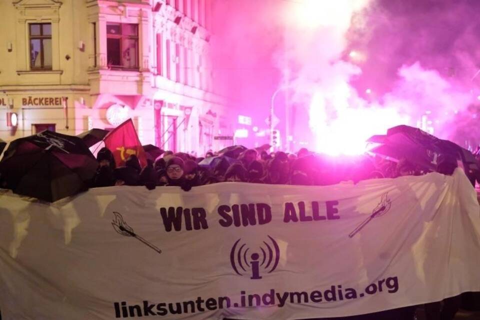 Demonstration gegen Indymedia-Verbot Demonstration gegen Indymedia-Verbot