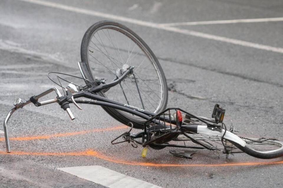 Zerstörtes Fahrrad