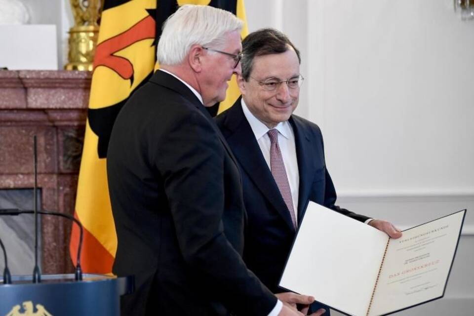 Draghi und Steinmeier Draghi und Steinmeier